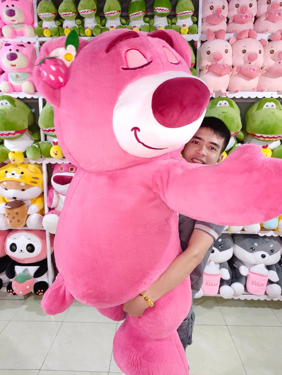 Gấu Dâu Lotso Khổng Lồ ở Cần Thơ | Gấu Bông Cần Thơ rẻ đẹp