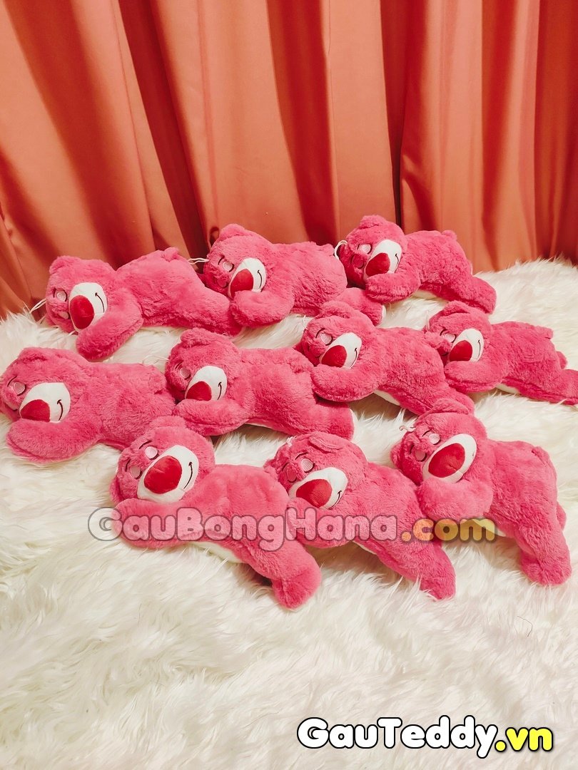 Gấu Dâu Lotso Mini Nằm – Gấu Teddy – Gauteddy.vn